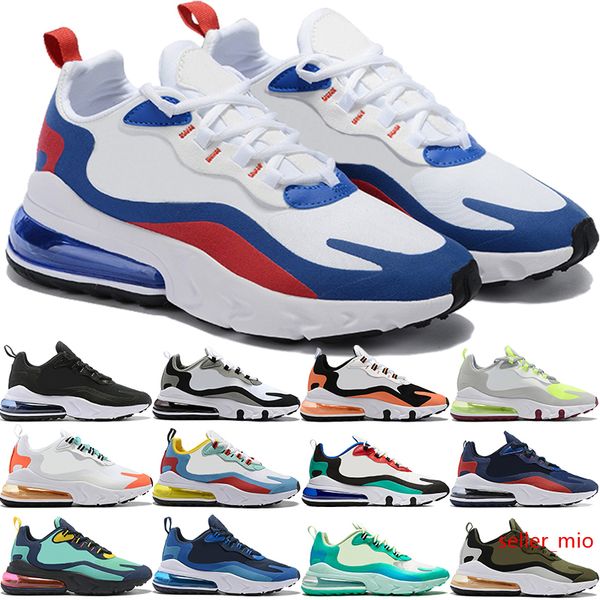 

2020 new whtie royal red og react running shoes mens light beige chalk bauhaus hyper jade olive midnight navy men women sport trainers
