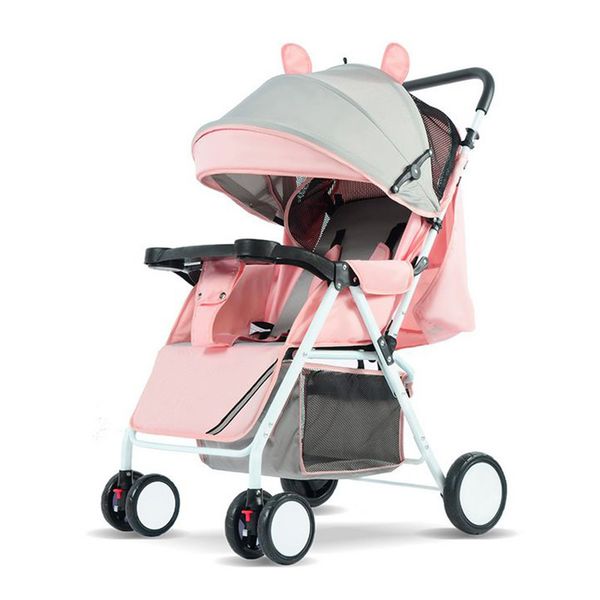

folding lightweight baby stroller 4.4kg light stroller travel on plane stroller sleep pram for newborn four seasons universal