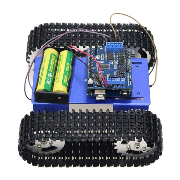 

t101 robot tank car chassis metal platform with motor 12v tracked crawler for arduino raspberry pi diy