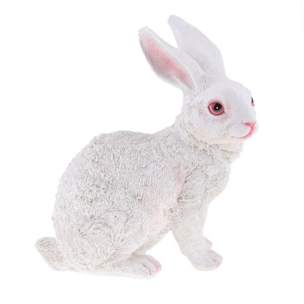 

brown realistic bunny rabbit statue garden figurine sculpture ornament