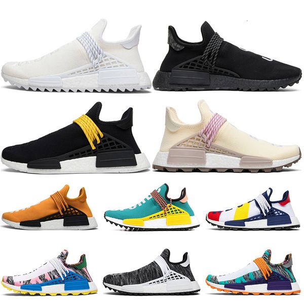 

designer human race equality cream running shoes for men pharrell williams black nerd hu human being women sneakers 36-45