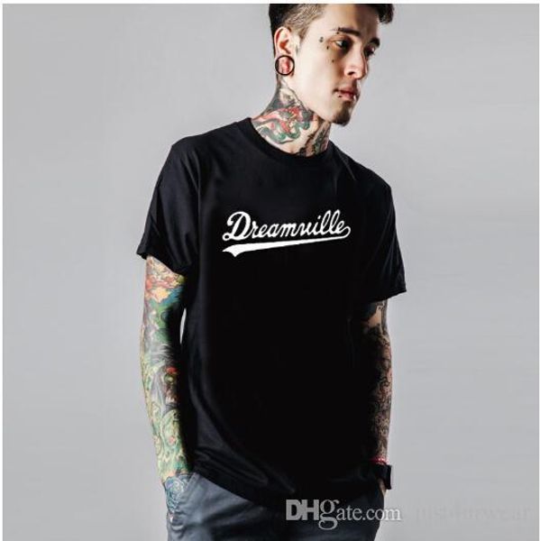 

summer lovers crew neck t-shirt dreamville letter print solid color short sleeve tees women men casual fashion tees sweethearts, White;black