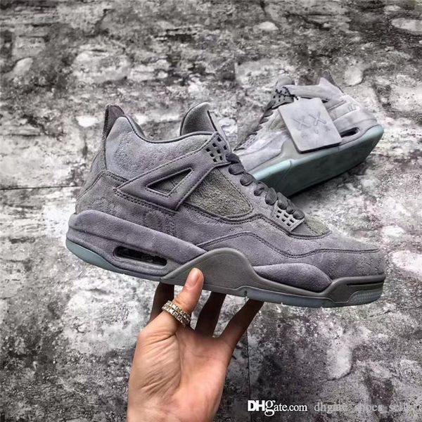 

Лучший KAWS x 4 4S VI прохладный серый воздух черный белый Мужчины Женщины ретро баскетбольная обувь 930155-001 930155-003 аутентичные спортивные кроссовки