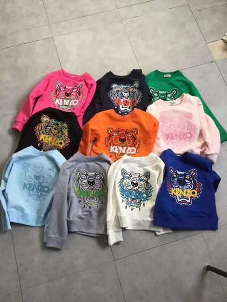 

Baby clothe kid clothing 2019 autumn fa hion children cotton exqui ite tiger head embroidery kid hoodie weat hirt jacket