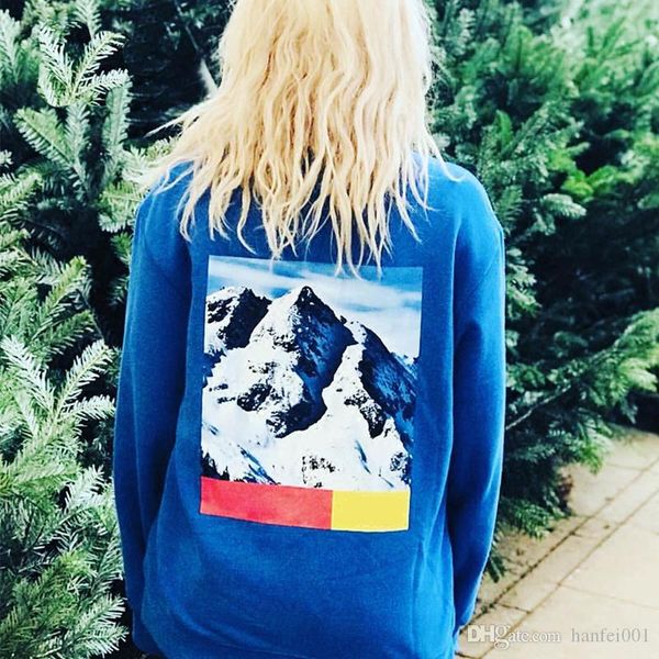 

17fw n f x s sweatshirts mountain printed couple casual sports men women black blue white hflswy041