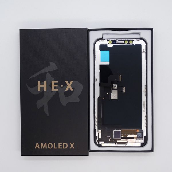 

HE X AMOLED Запчасть LCD для iPhone X - ЖК-дисплей с сенсорным экраном дигитайзер Полное собрание Замена