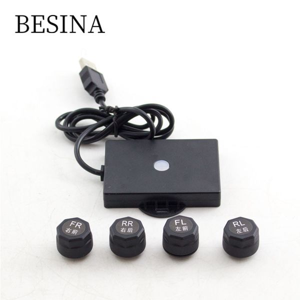 

besina tmps auto security alarm systems solar power intelligent safety tyre pressure monitoring set tool kit digital lcd display gps