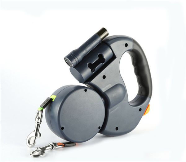 

питомец поводок выдвижной двуглавый ручной удерживающий трос два в одном светодиодные фонари с ручкой сумки распределитель ручной удерживающ