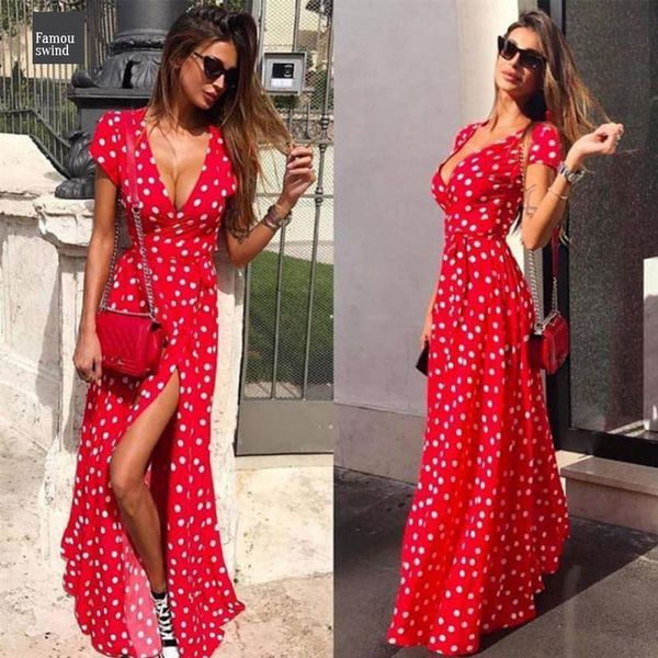 

summer ladies long dress red white dot beach maxi dress floor length women party dress sundress vestidos de festa new, Black;gray