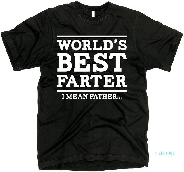 

men's world's farter i mean father shirt t01, White;black