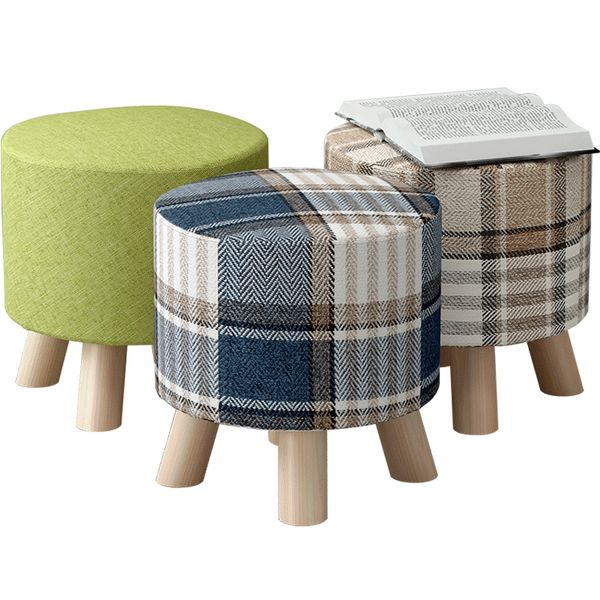 

fashion stool solid wood stool creative wear shoes fabric sofa bench bench