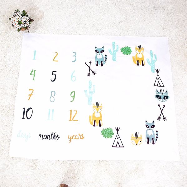 

puseky newborn baby blanket for ps flower background pgraphy monthly growth milestone numbers props stroller cover baby sheet