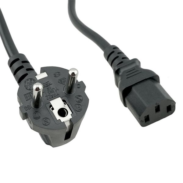 

6ft ups pdu use eu 3pin male to iec 320 c14 right angle 16a 250v power cord