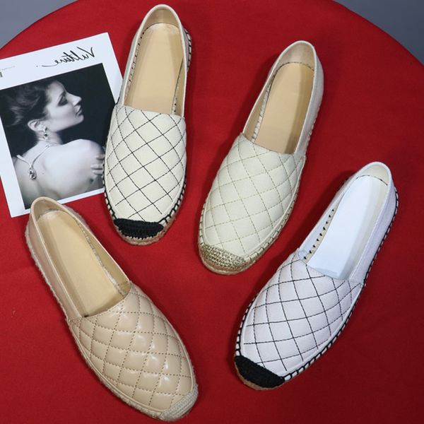 

Женщины из натуральной кожи Espadrilles Марка модельера Квартиры Мокасины обувь высок