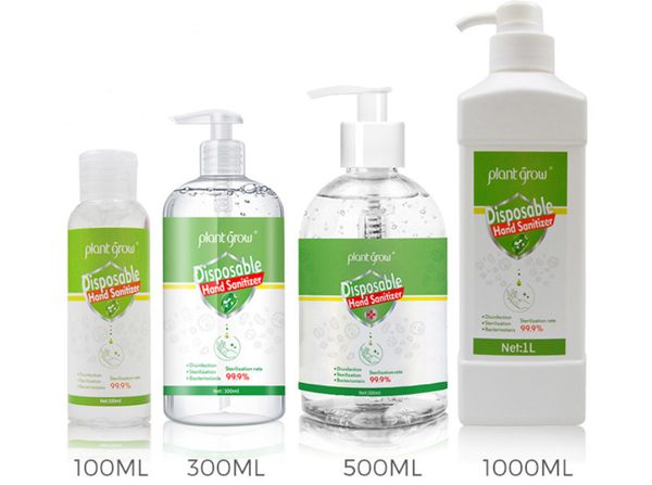 

the latest models are 1l, 500ml, 300ml, 100ml. 75% alcohol antibacterial disposable hand sanitizer english disinfection gel