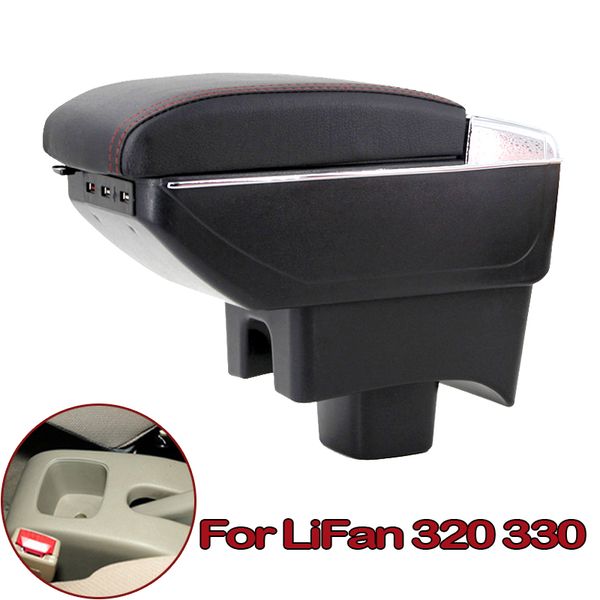 

для lifan 320 330 подлокотника box 2008-2013 цум content storage box с подстаканник пепельницы usb-интерфейс