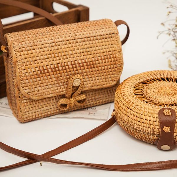 

fashion bamboo weaving women famous casual designer messenger bag women cross body chain bag handbag bags #c23sn