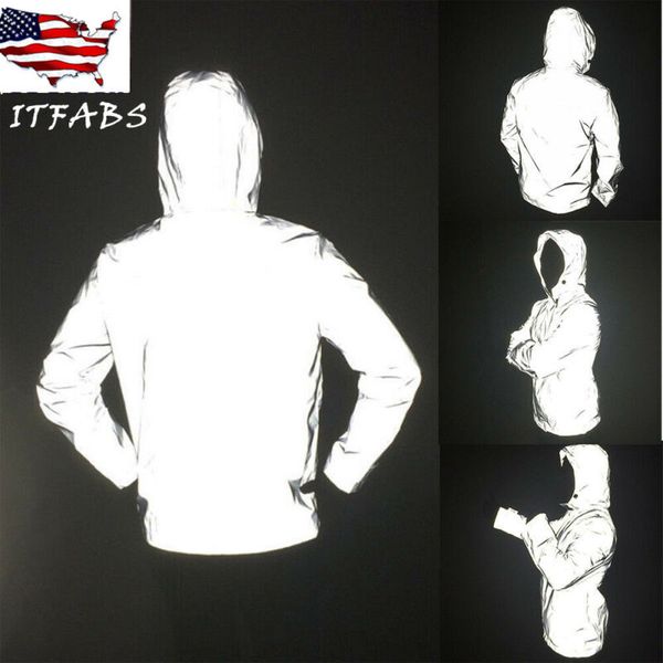 

reflective jackets men's waterproof 3m super reflective jacket motorcycle night safe jacket 2020 new hot, Black;brown