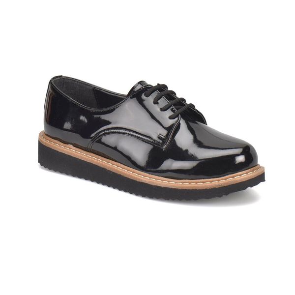 

n1622 black women oxford shoes miss f