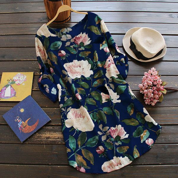 

plus size dresses women clothing size plus 5xl autumn winter dress women floral long sleeve casual dress vintage loose beach dresses, Black;gray