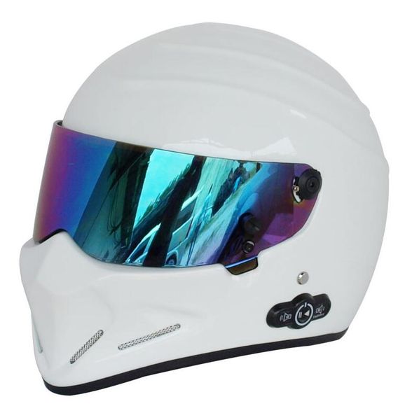 

kart motorcycle full helmet helmet four seasons kart racing glass fiberglass bluetooth motor atv-4 white black