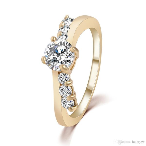 

wedding rings wholesale silver 18k rose gold plated costume jewelry cubic zirconia rhinestone cz rings crystal gemstone rings