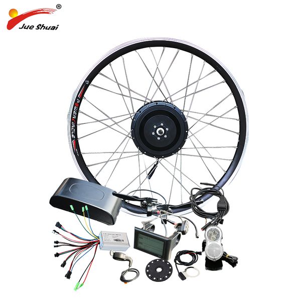 

48v 500w hub motor bicycle 48v electric bike conversion kit for 26" 700c front wheel brushless electric wheel for bike