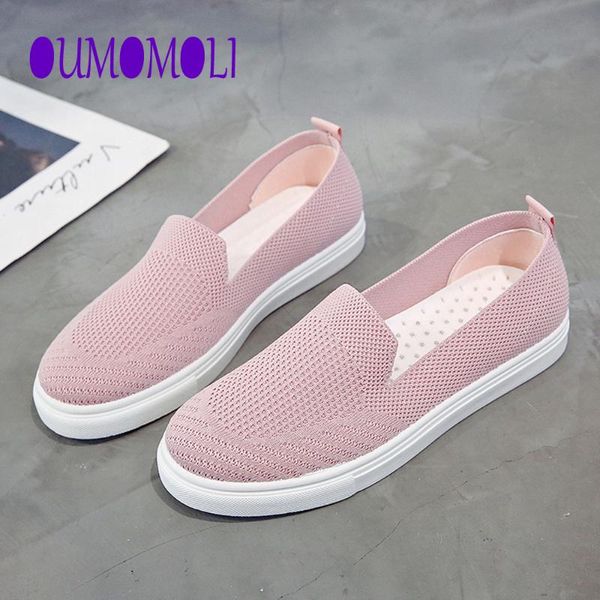 

women's shoes sneakers flat knitting autumn plus size 2020 new female mesh vulcanized ladies slip on breathable casual q142, Black