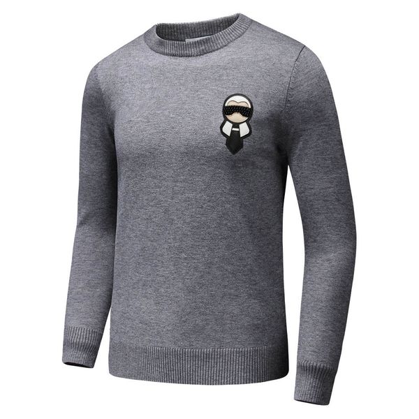 

european and american popular brand letter sweater casual autumn long sleeve men knitwear high-quality brand men sweater pullover embroidere, White;black