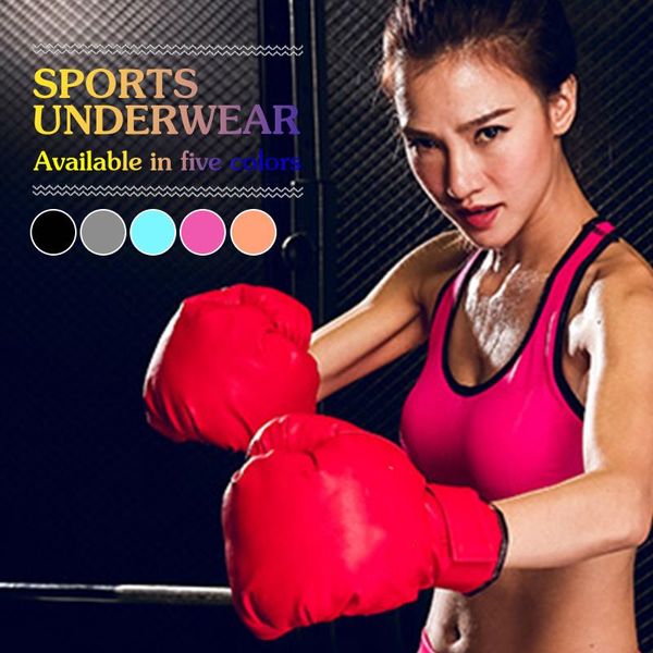 

charming seamless slim-type underwear women padded vest sport bra sports bras fitness women bandage shockproof sportwear, White;black