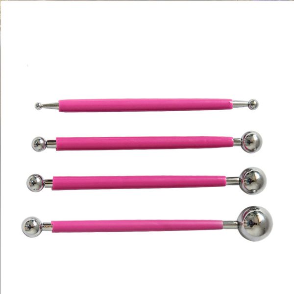

4pcs/set professional playdough tool sculpture tools diy stainless steel polymer clay tools toys for clay carving