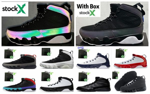 

9 racer голубой мужчины баскетбол обувь 9s gym red приснилось do it unc space jam хамелеон спорт sneaker с свободной shippment, Black