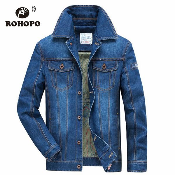 

autumn winter denim jeans coat motorcycle outwear jacket designer fashion male casual fashion denim jacket 3xl 4xl autumn clothe, Black;brown