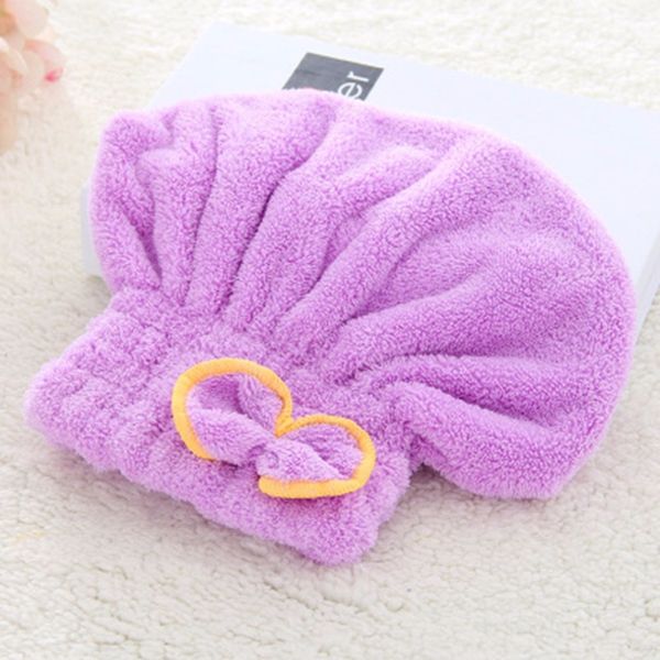 

быстросохнущий сушки волос hat head wrap cap купальный супер абсорбент мягкая бархатная шапочка для душа для взрослых женщина для ванной ком