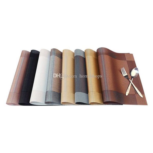 

quality pvc placemats high-grade western food mats waterproof and oil-proof pad nordic style table mat simple placemat