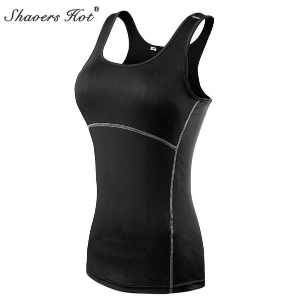 

running jerseys 2021 fitness tight sport yoga shirt quick dry sleeveless sportswear blouses vest workout crop female, Black;blue
