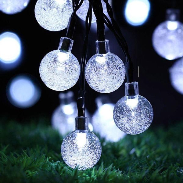 Solar Powered 30 Led String Light Garden Path Yard Decor Outdoor