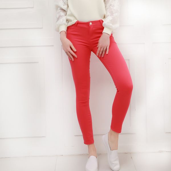 

women designer pants women pants candy jeans 2019 spring pencil pants slim casual stretch trousers white jean pantalones mujer zipper fly, Black;white