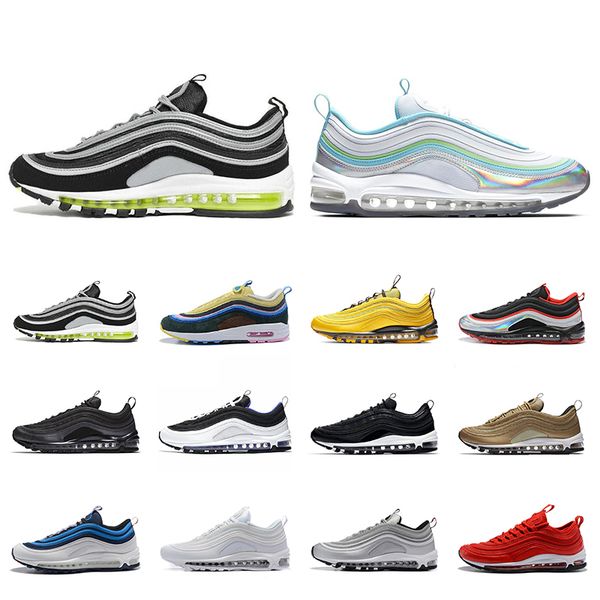 

2019 Og Triple White Running Shoes OG Metallic Gold Silver Bullet Pink Mens trainer Women Designer sports Sneakers 36-45