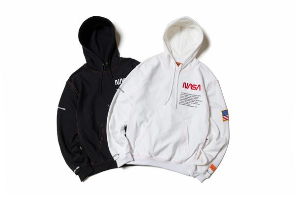 

nasa mens sweatshirts designer loose mens womens hoodies jacket coat white off black colors size s-xl