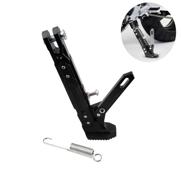 

motorcycle support cnc aluminum alloy adjustable side accessories engine scooter modified tripod horizon foot rests