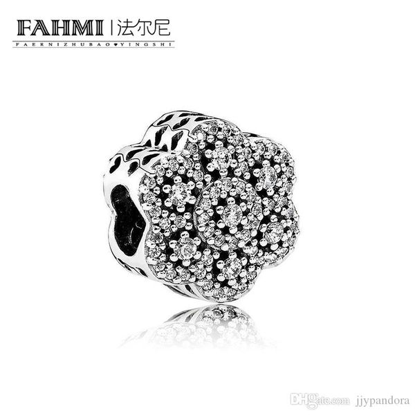 

fahmi 100% 925 sterling silver 1:1 original 791998cz authentic temperament fashion glamour retro bead wedding women jewelry, Black