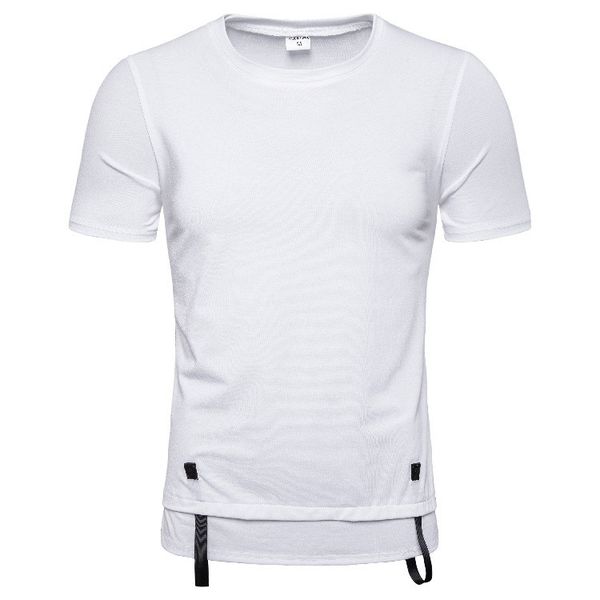 

fashion brand color wv wd lowvgo crew neck t-shirt summer new men women tee hip hop casual t-shirt, White;black