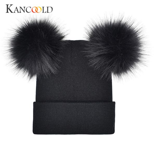

caps hat female turban beanie black hats female pom pom beanie women winter pompon women's hat head wear new dc4b, Blue;gray