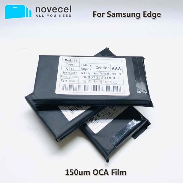 

50pcs/lot 150um oca optical clear adhesive for samsung galaxy s8 s9 s10 20 plus note 8 9 10 s6 s7 edge oca glue touch glass film