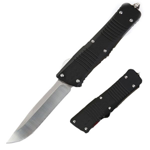 

Utility Single Fine D2 Blade Double action Automatic Camping EDC knife Tactical Hunting Hiking Gift Knives Survival Gear J33M R