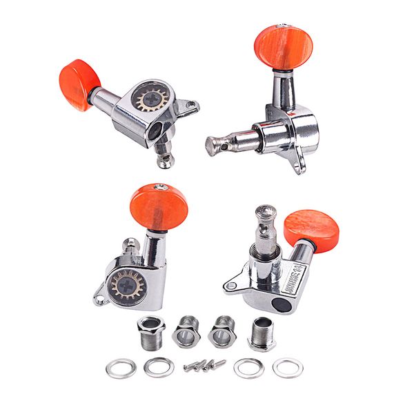 

4pcs 2r2l guitar tuning pegs tuners machine heads for ukulele uke replacement