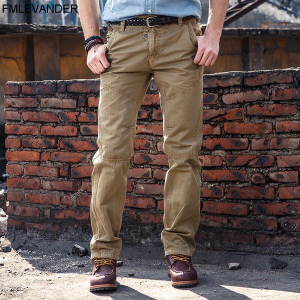

plus size 38 cargo style cotton man casual trousers tactical pants men pantalon hombre, Black