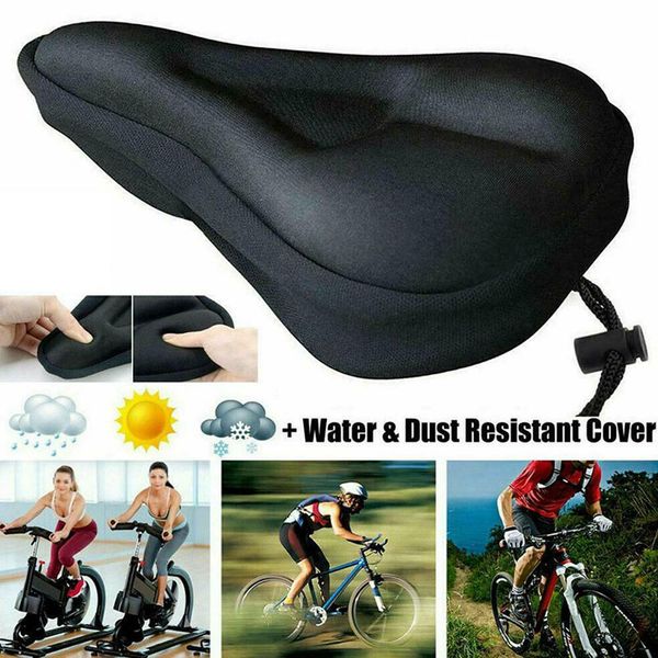 

silicone bicycle seat cushion extra soft bicycle mtb saddle cushion seat cover pad durable comfortable bhd2