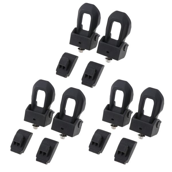 

6x lock bell clasps + rubber pads for wrangler jl